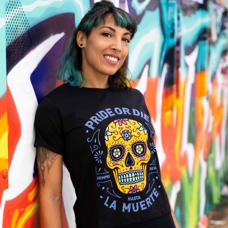 PRiDEorDiE GNAIKEIO T-Shirt HASTA LA MUERTE -black